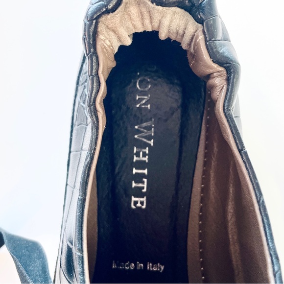 Ron White Black Leather Sneakers with Ultralight Wedge Outsole - EU 37 (US 6.5) - Picture 10 of 12